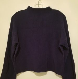 TOPSHOP Ribbed Crop Top Sweater